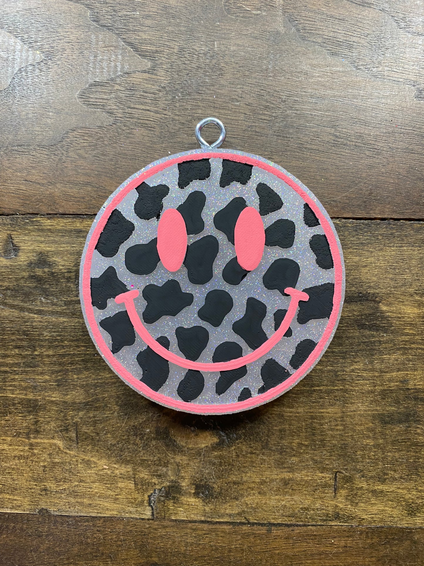 Cow Print Smiley Freshie