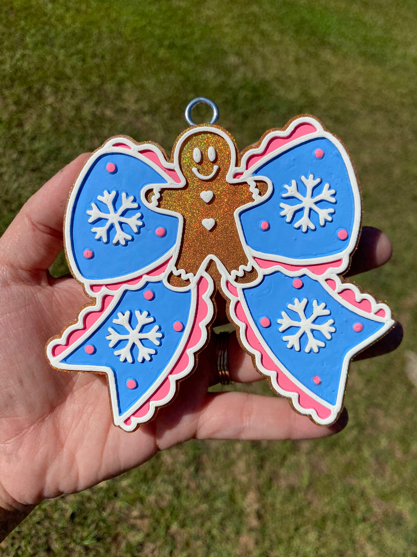 Gingerbread Man Bow Freshie