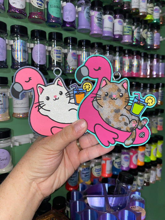 Kitty on a Float Freshie