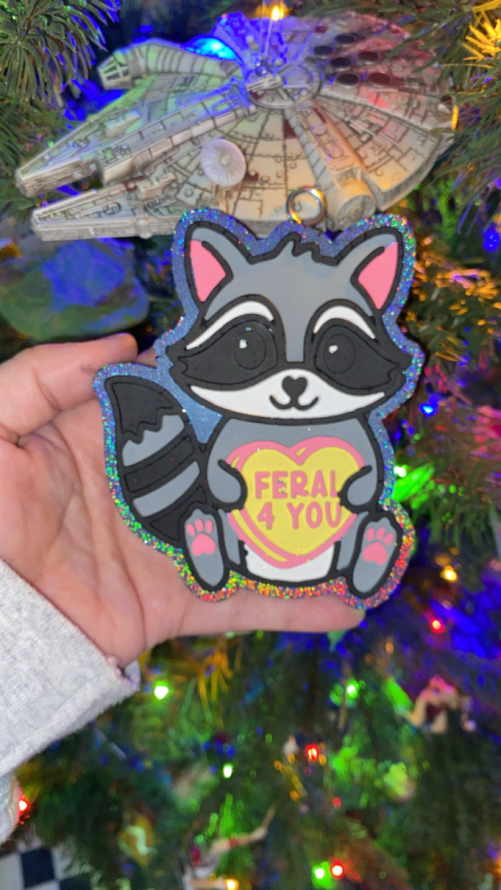 Feral Valentine Raccoon Freshie