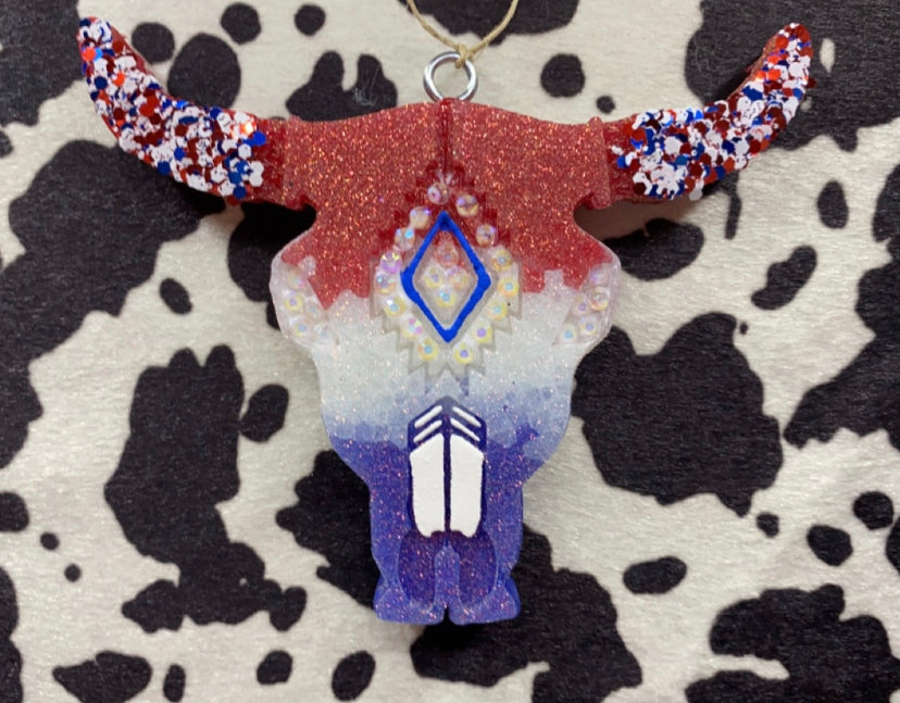 Rhinestone Aztec Bull Freshie *PLEASE SPECIFY*