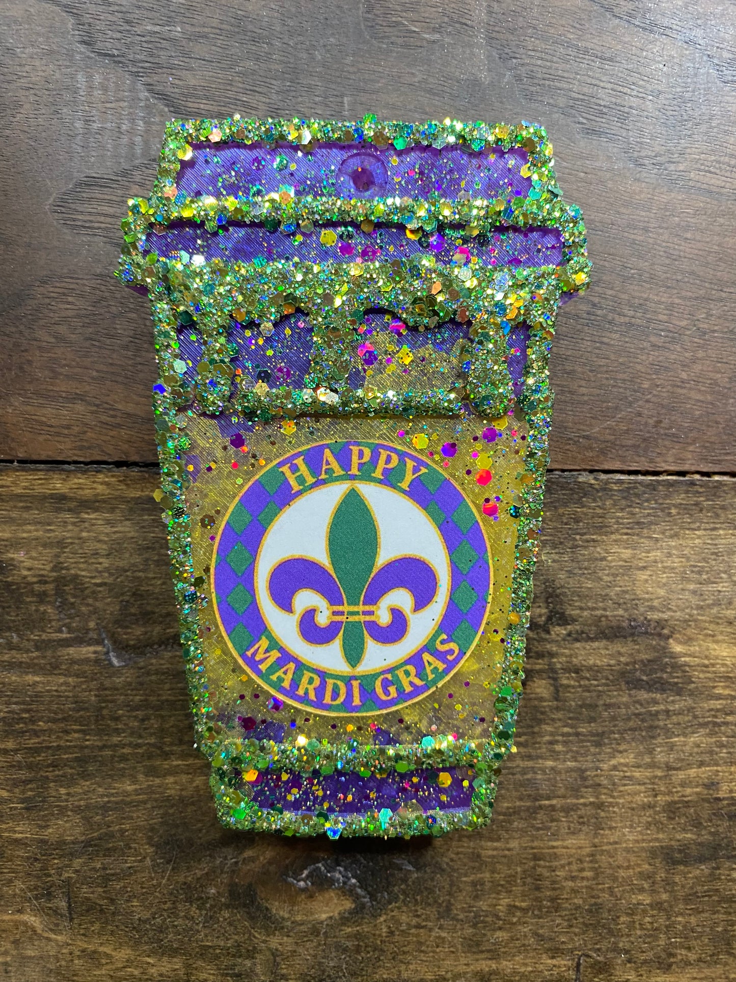 Mardi Gras Latte Drip Cup Freshie *PLEASE SPECIFY*