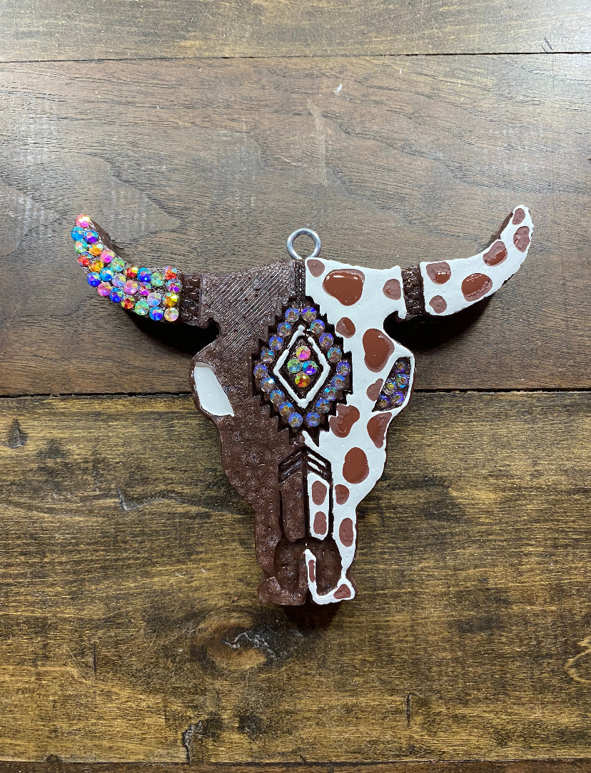 Rhinestone Aztec Bull Freshie *PLEASE SPECIFY*