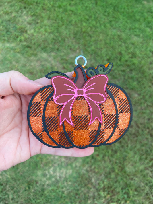 Plaid Pumpkin Freshie