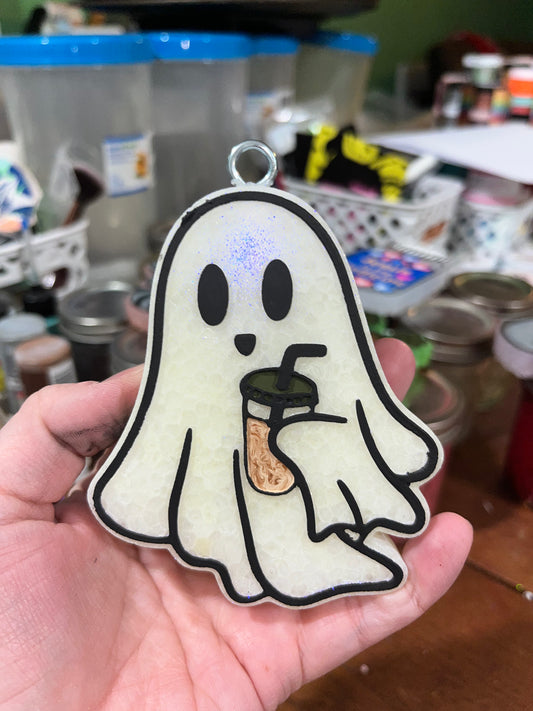 Ghost with Iced Coffee Freshie