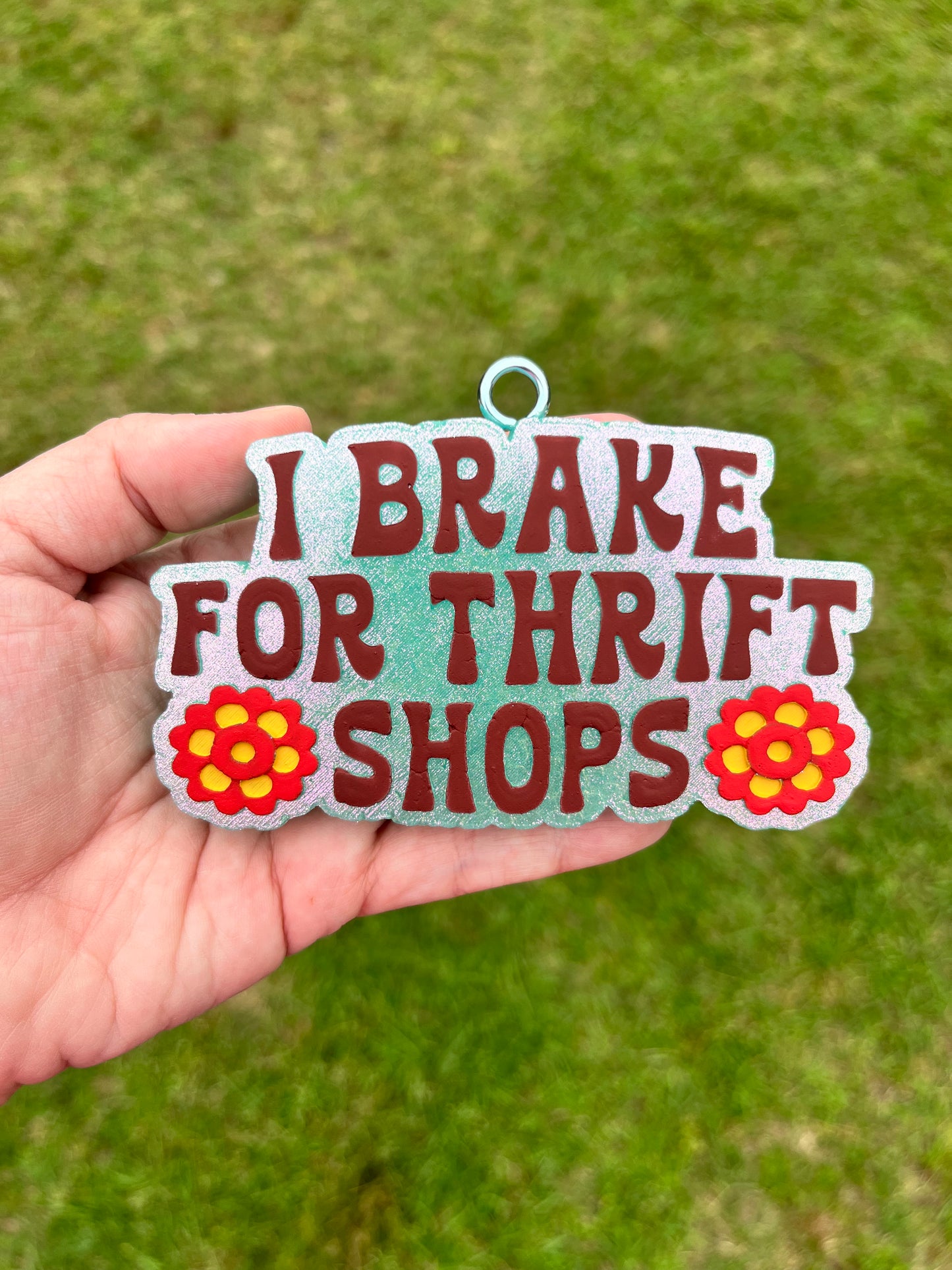 I Brake For Thrift Shops Freshie