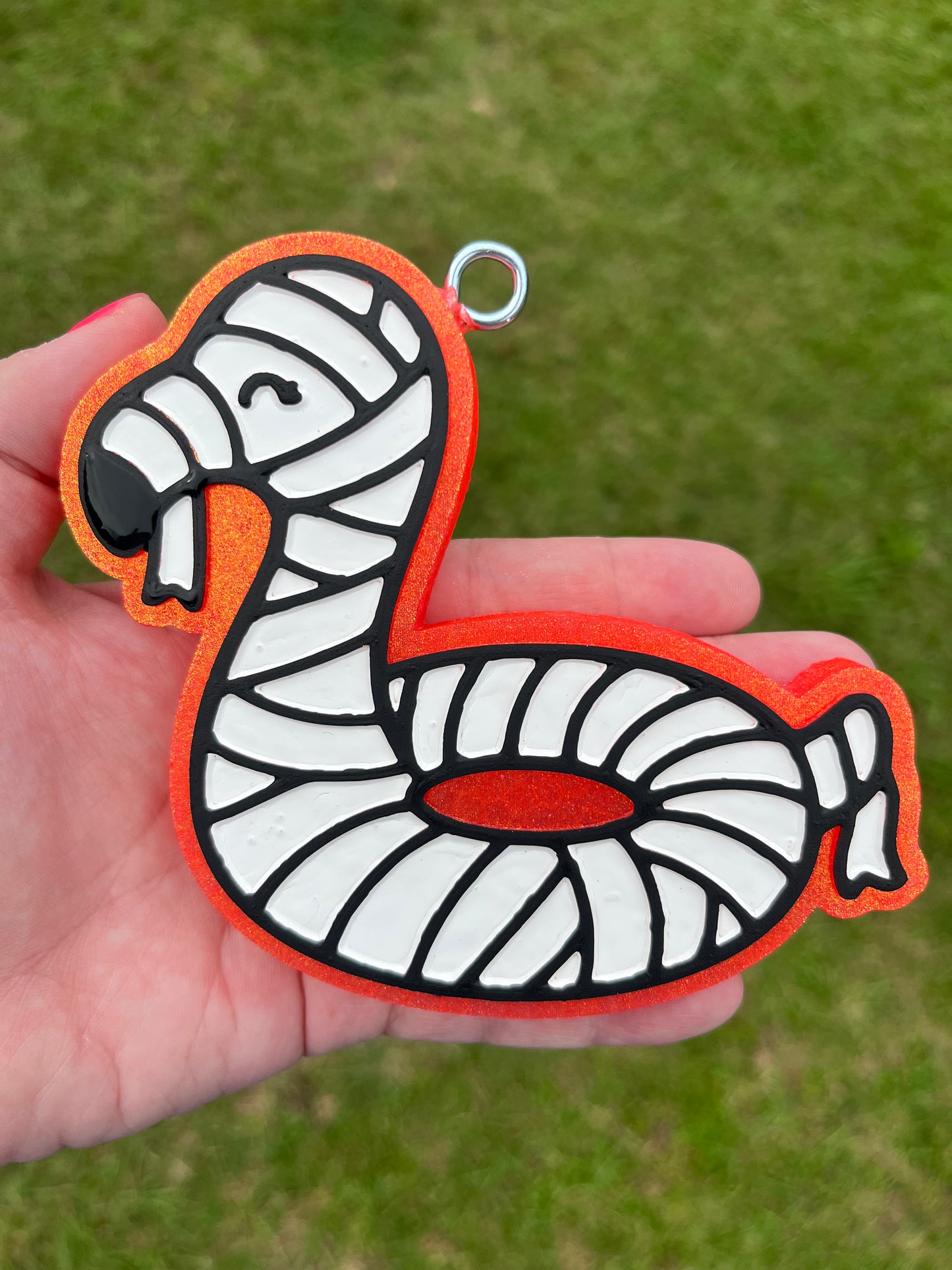 Mummy Flamingo Pool Float Summerween Freshie