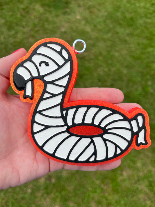 Mummy Flamingo Pool Float Summerween Freshie