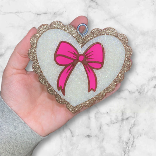 Coquette Bow in Heart Freshie