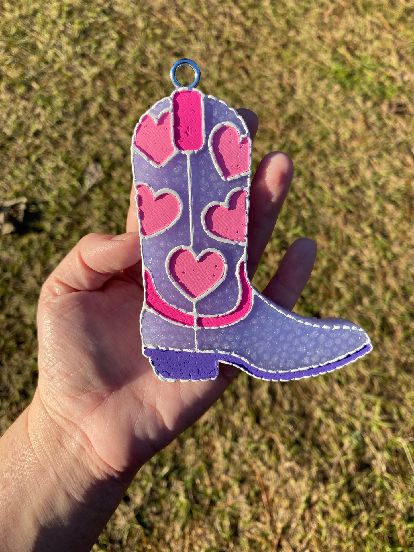 Hearts Cowgirl Boot Freshie
