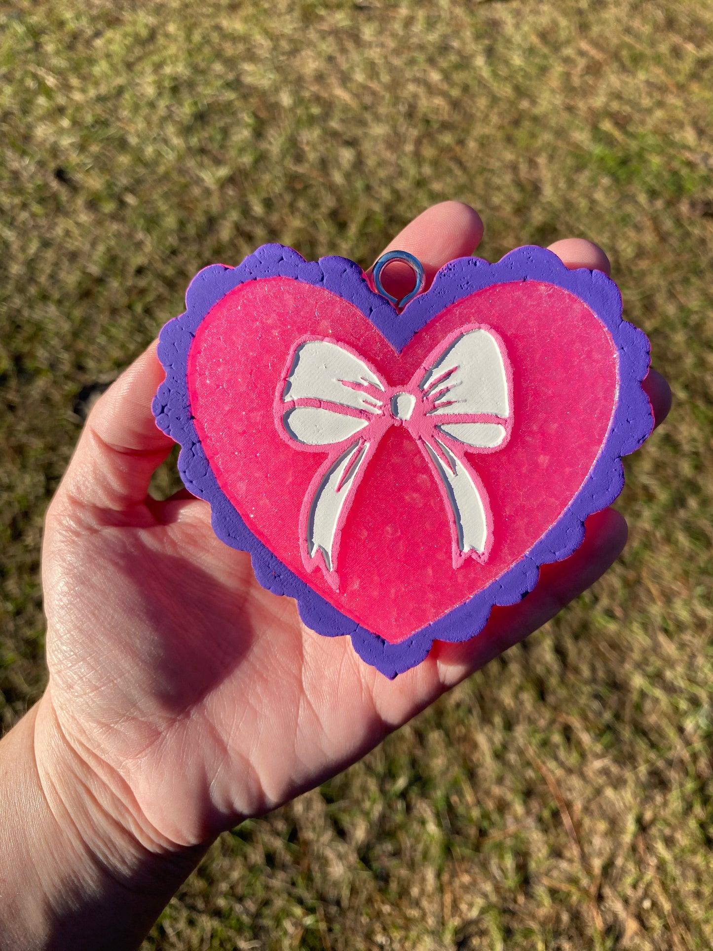 Coquette Bow in Heart Freshie