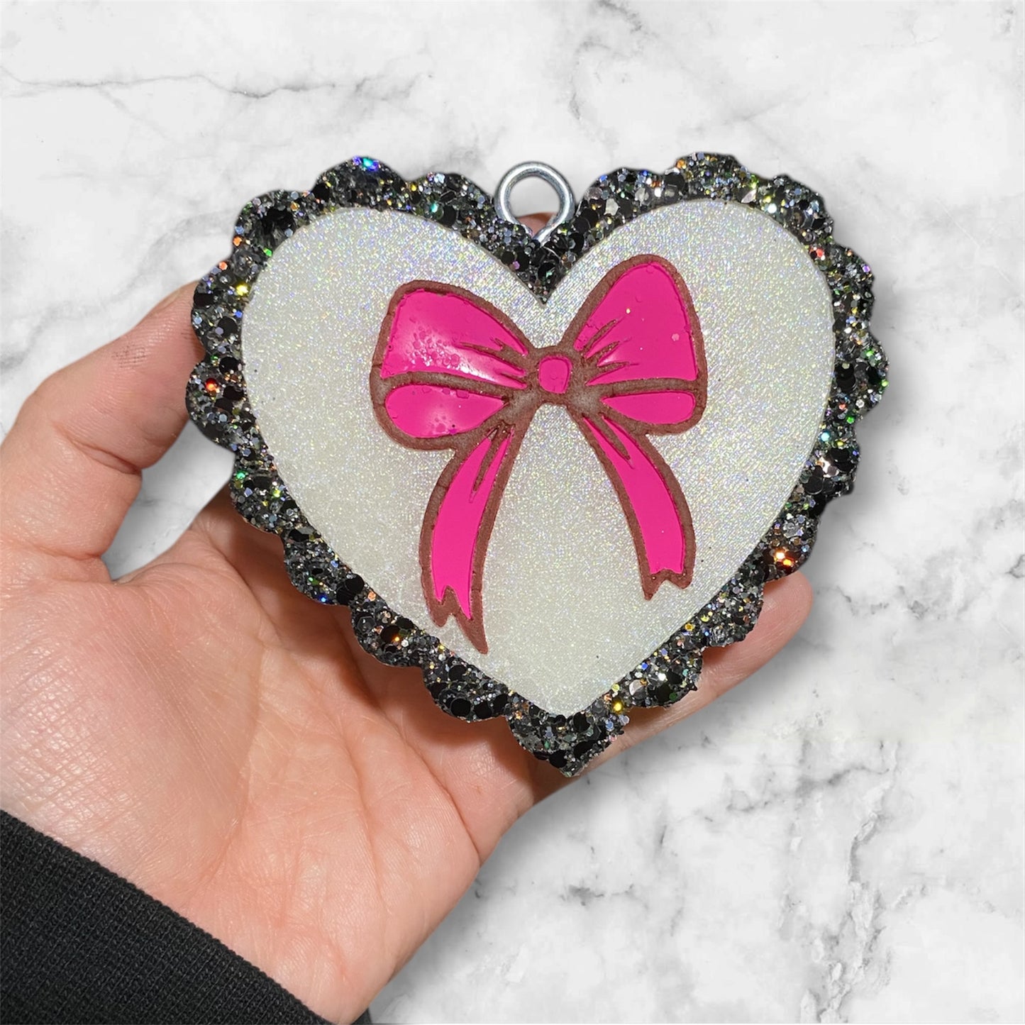 Coquette Bow in Heart Freshie