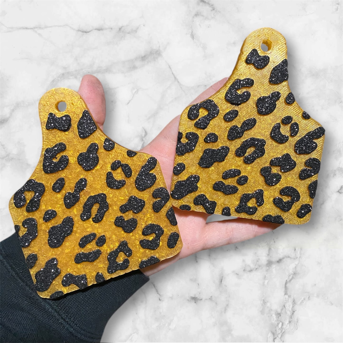 Leopard Cow Tag Freshie
