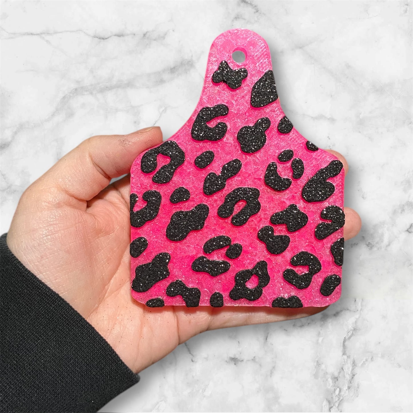Leopard Cow Tag Freshie