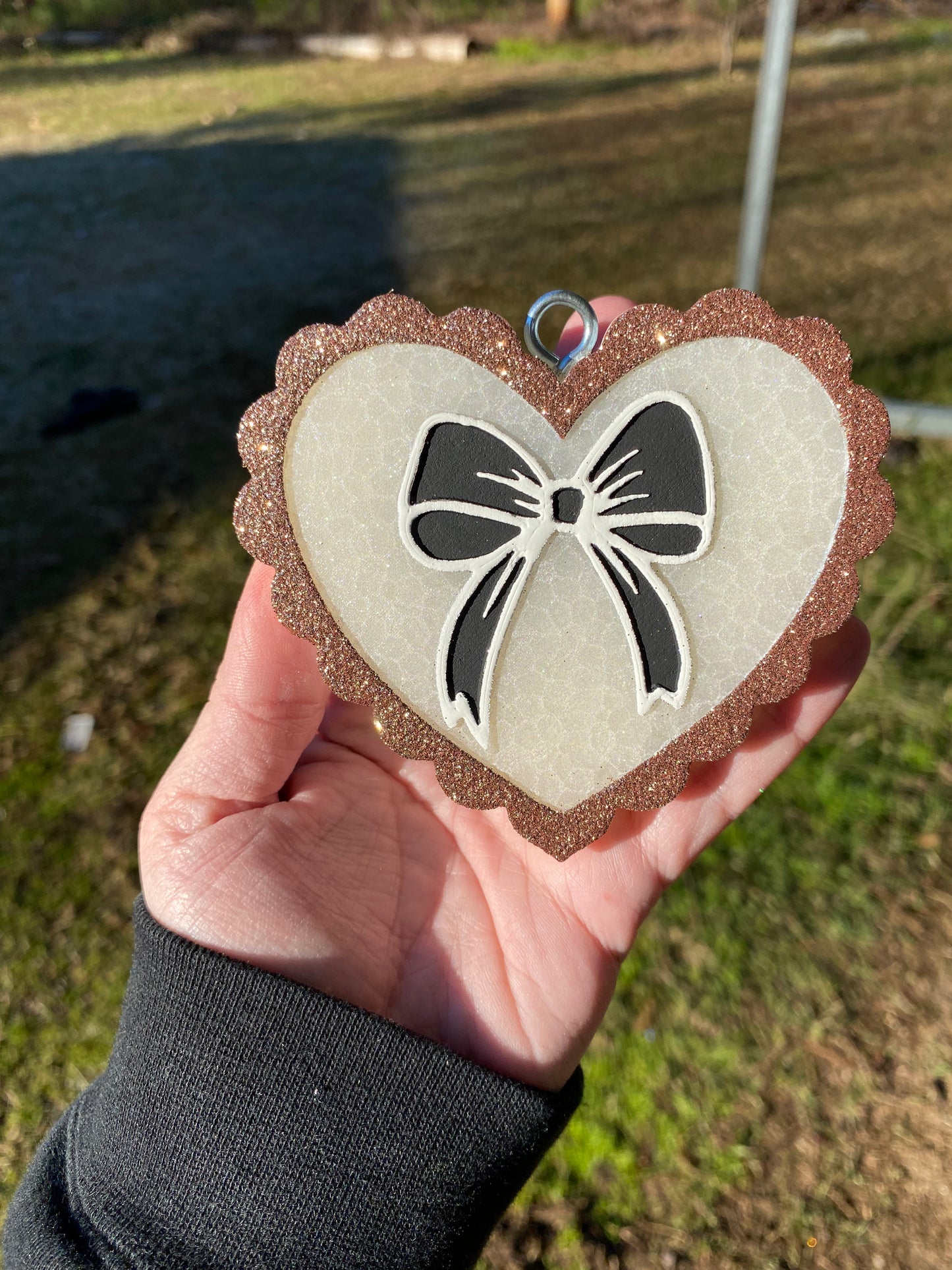 Coquette Bow in Heart Freshie