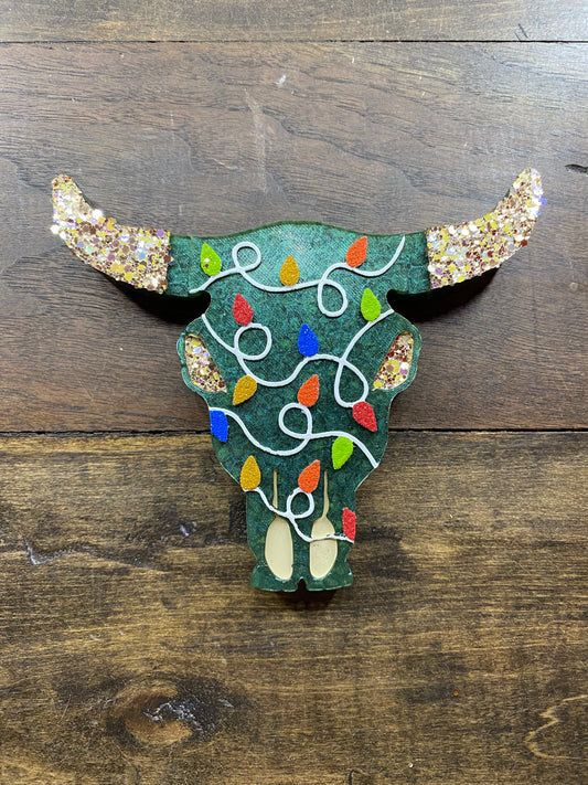 Christmas Light Aztec Bull Freshie