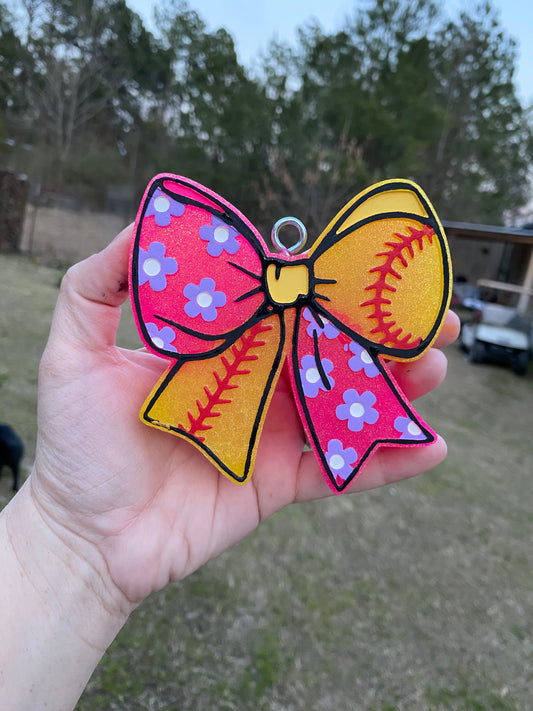 Baseball/Softball Bow Freshie