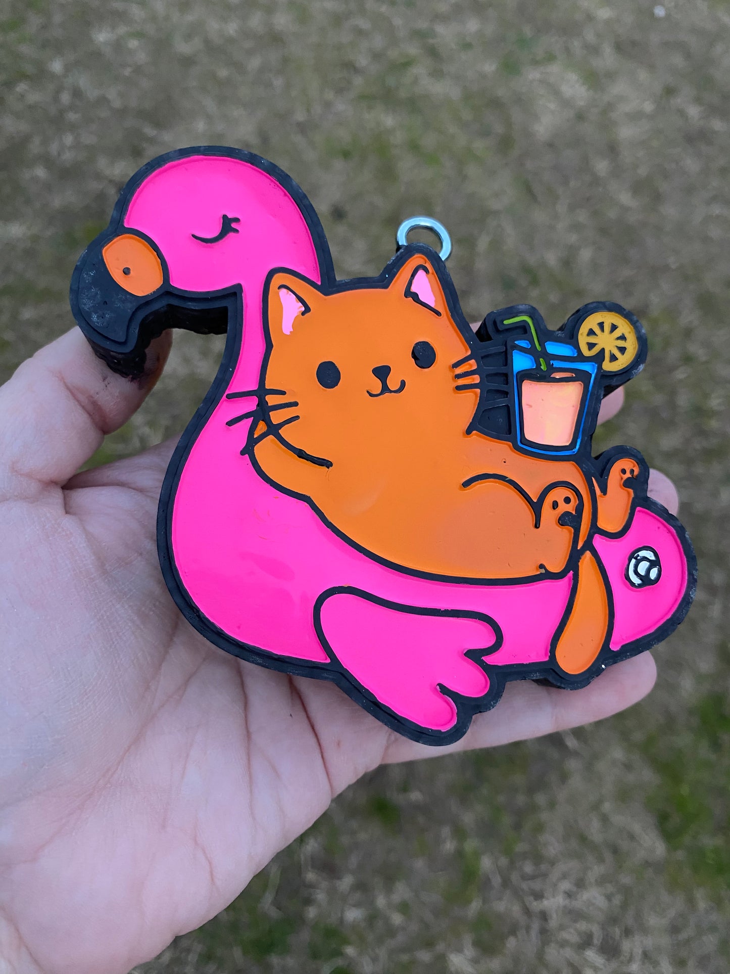 Kitty on a Float Freshie