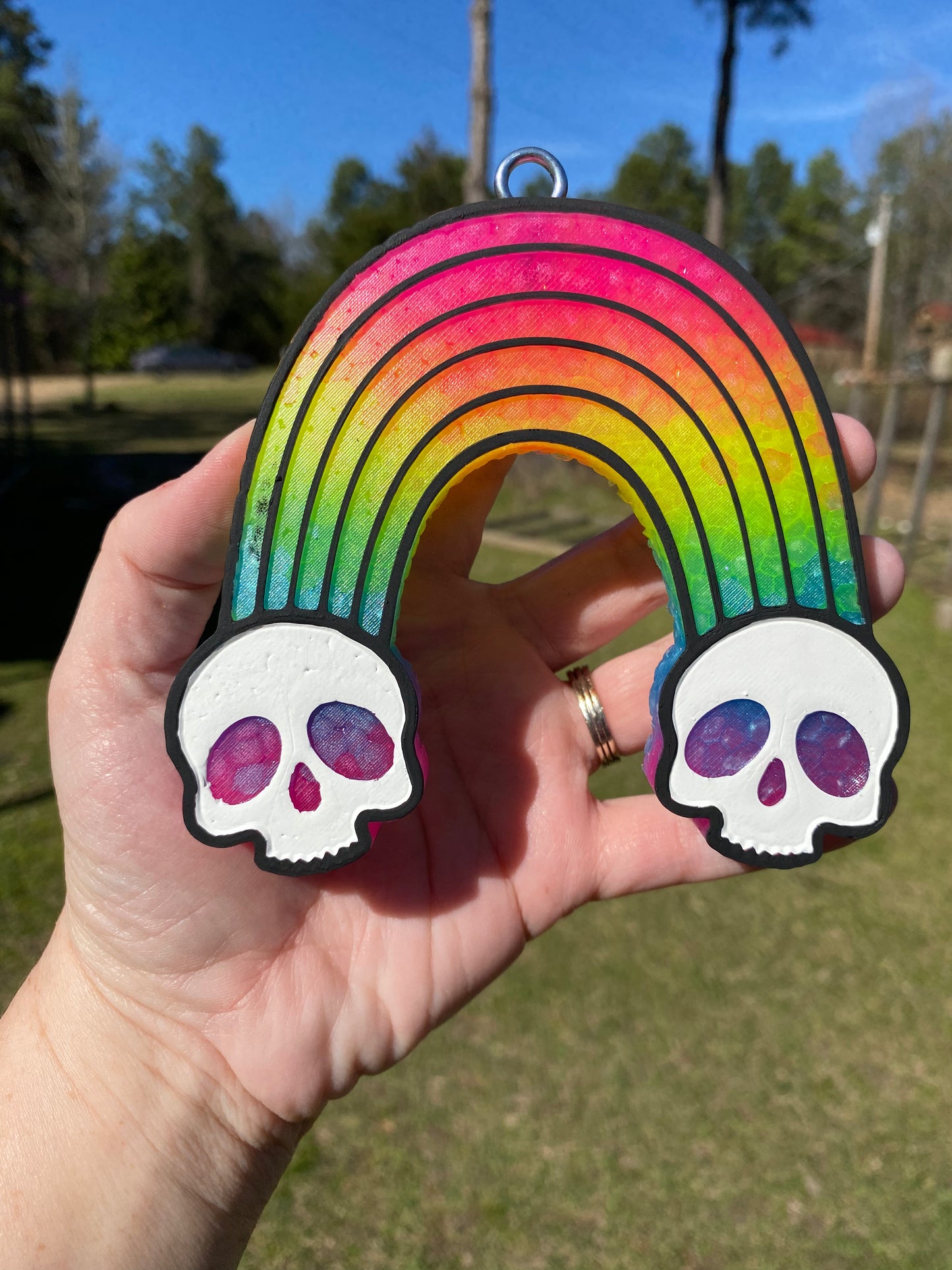 Skull Rainbow Freshie
