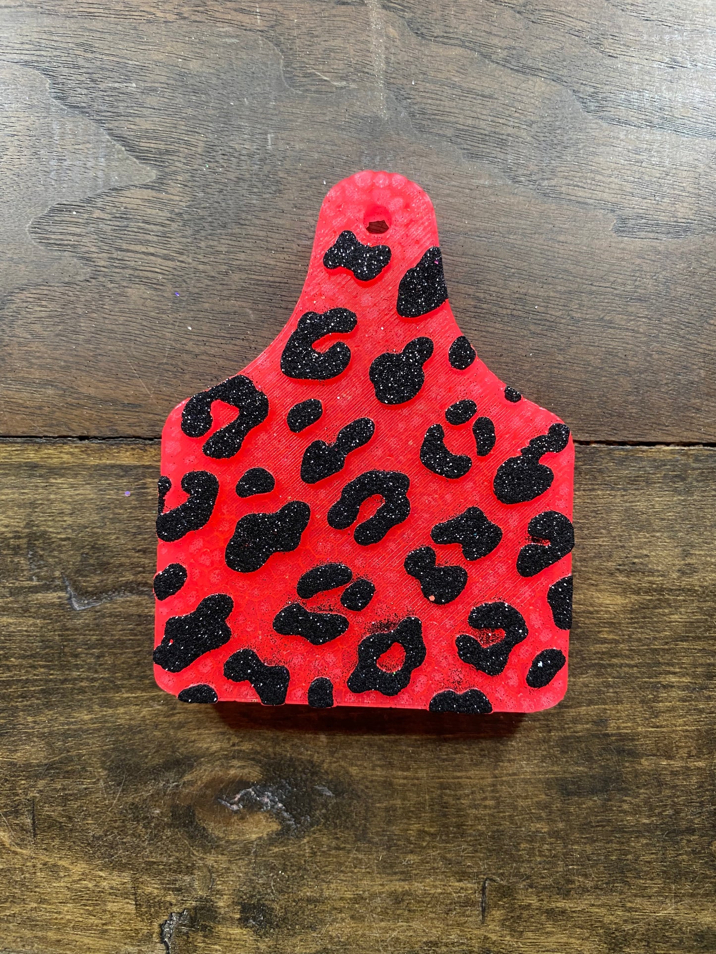 Leopard Cow Tag Freshie