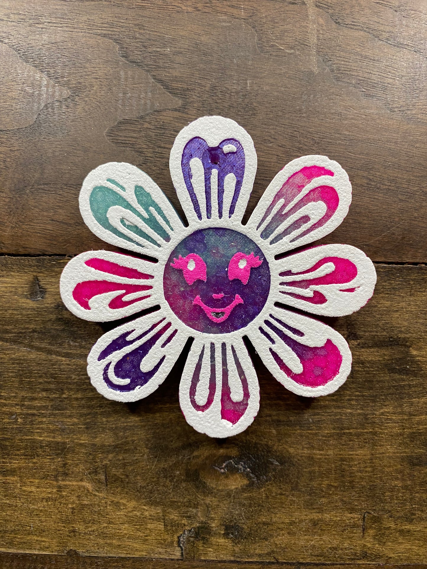 Retro Smiley Flower Freshie