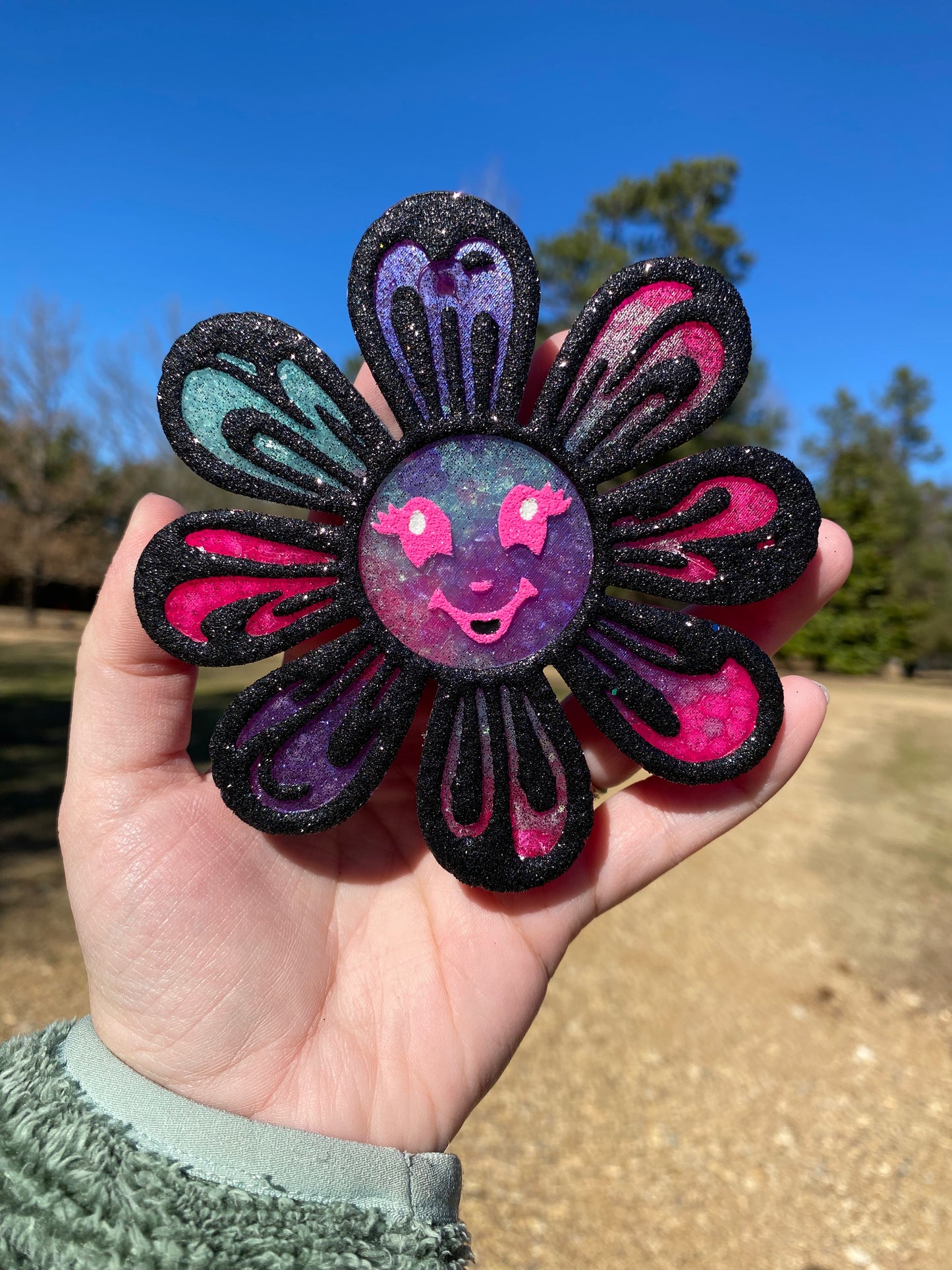 Retro Smiley Flower Freshie