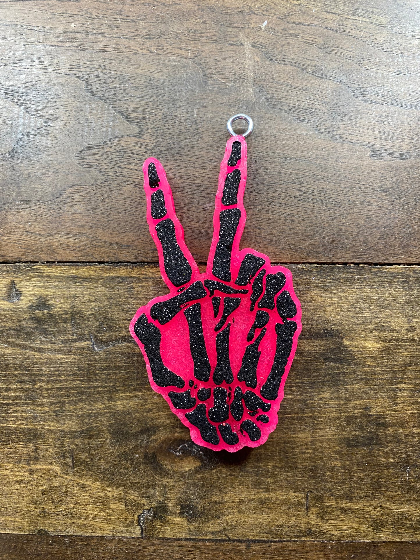 Skeleton Hand Peace Freshie