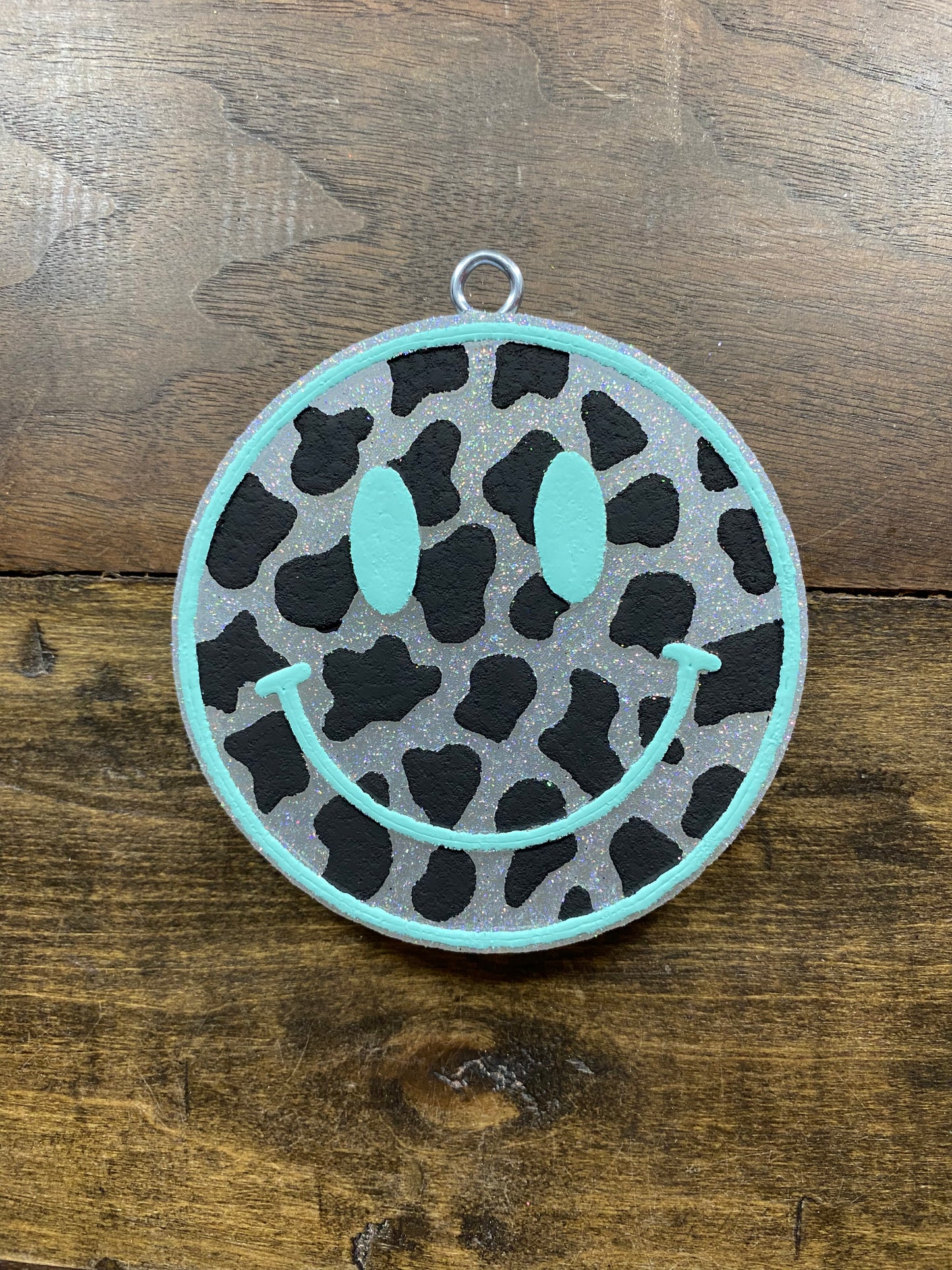 Cow Print Smiley Freshie