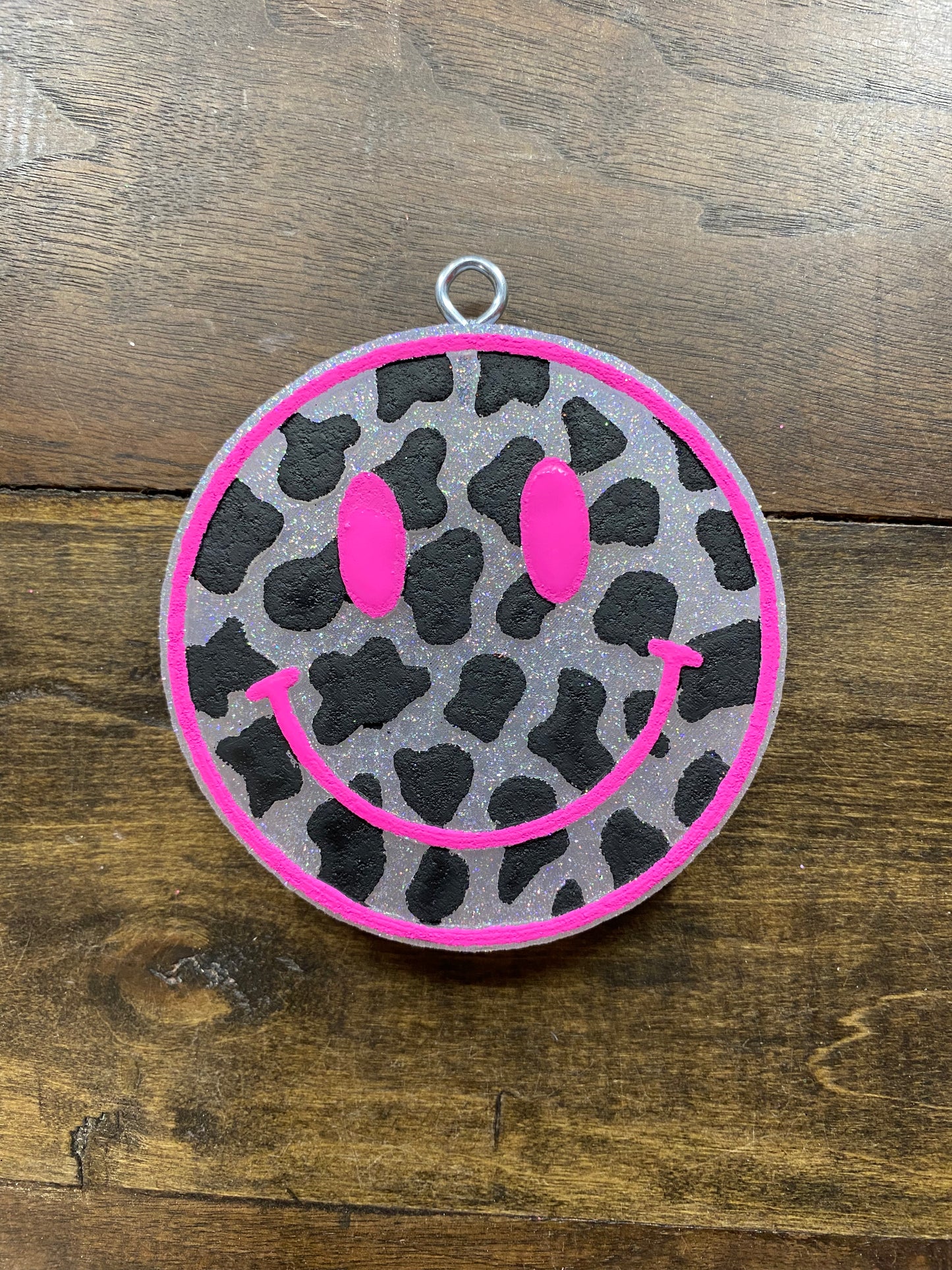 Cow Print Smiley Freshie