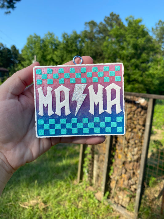 Large Checkered Mama Freshie