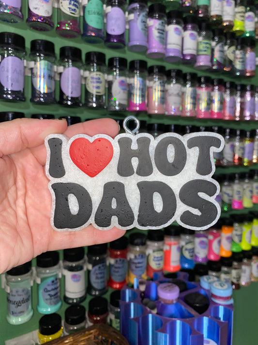 I Heart Hot Dads Freshie