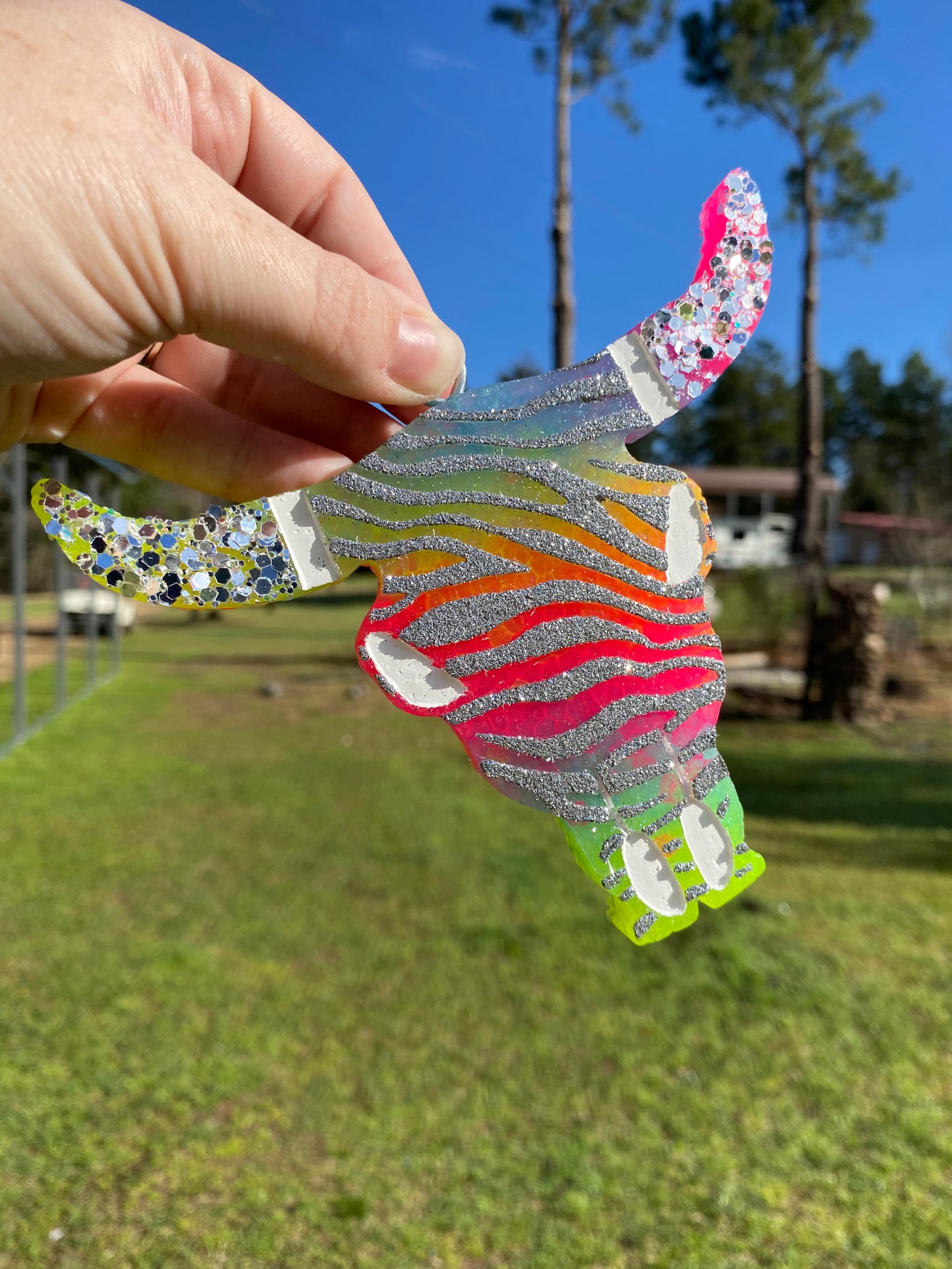 Zebra Print Aztec Bull Freshie