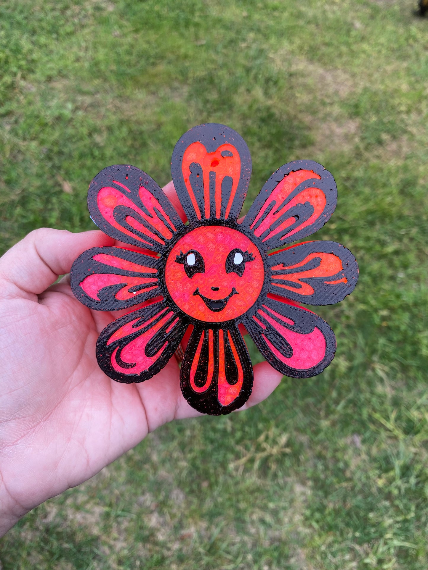 Retro Smiley Flower Freshie