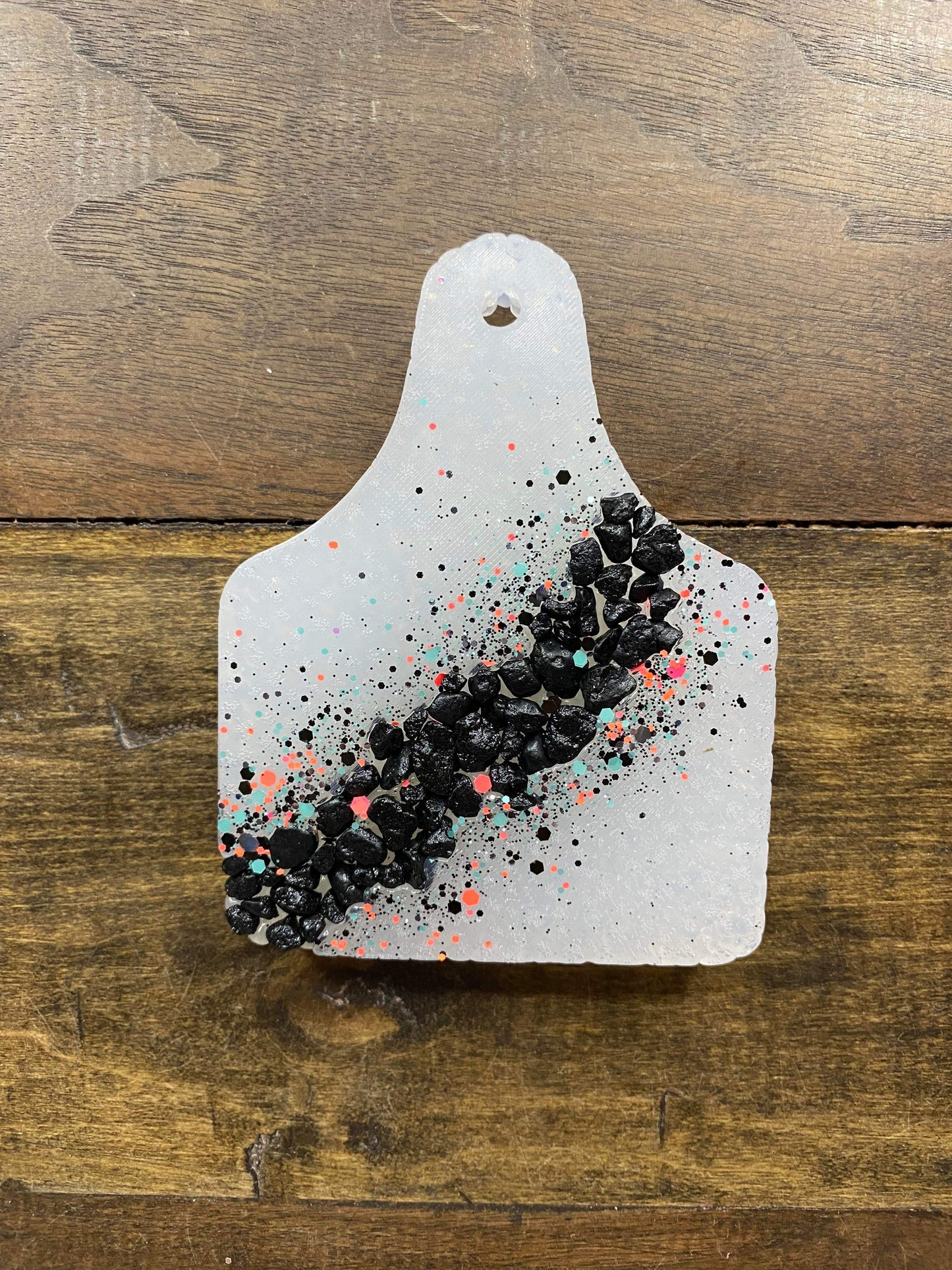 Cow Tag Geode Freshie