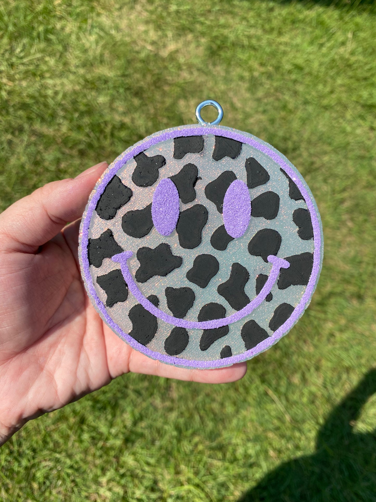 Cow Print Smiley Freshie