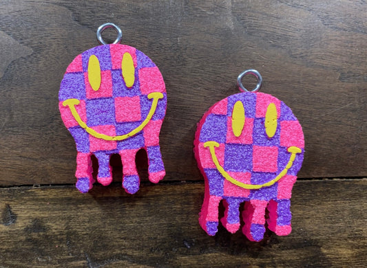 Checkered Drip Smiley Vents