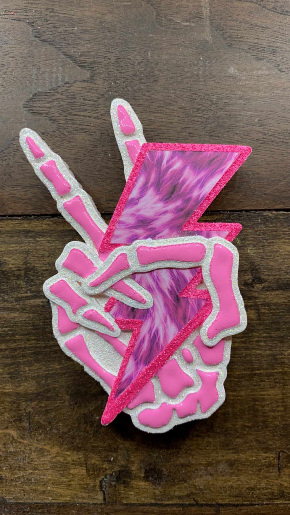Skeleton Peace Lightning Bolt Freshie